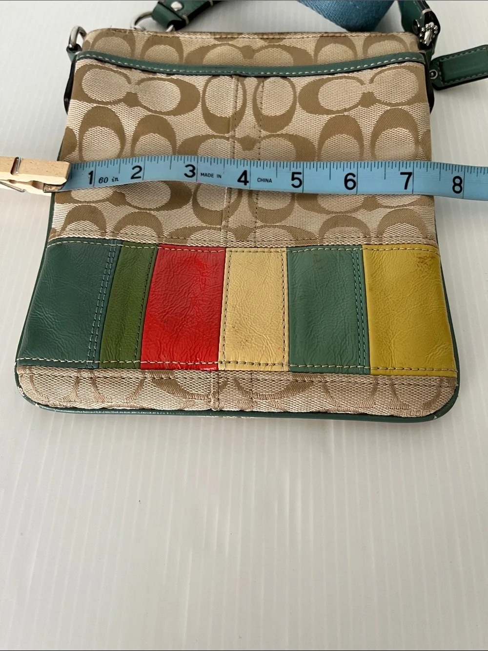 Women/Kids Vintage Coach Signature C Print Crossbody Bag
